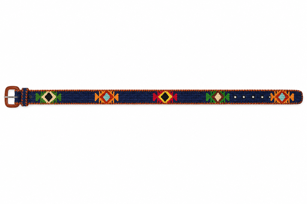 Ceinture tissée Antig Belts coloris Atitlán – détail