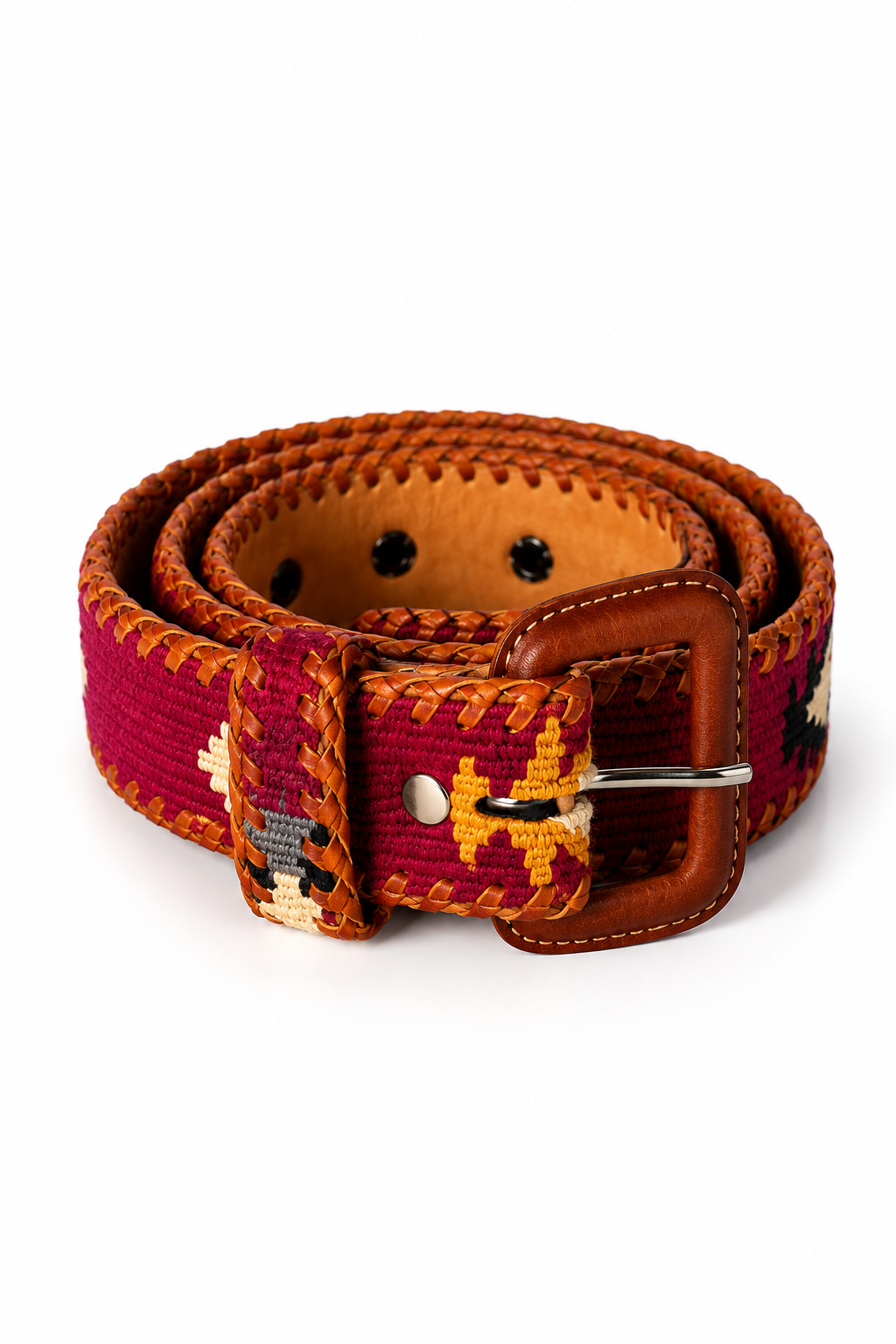 Ceinture tissée Antig Belts coloris Carmesí