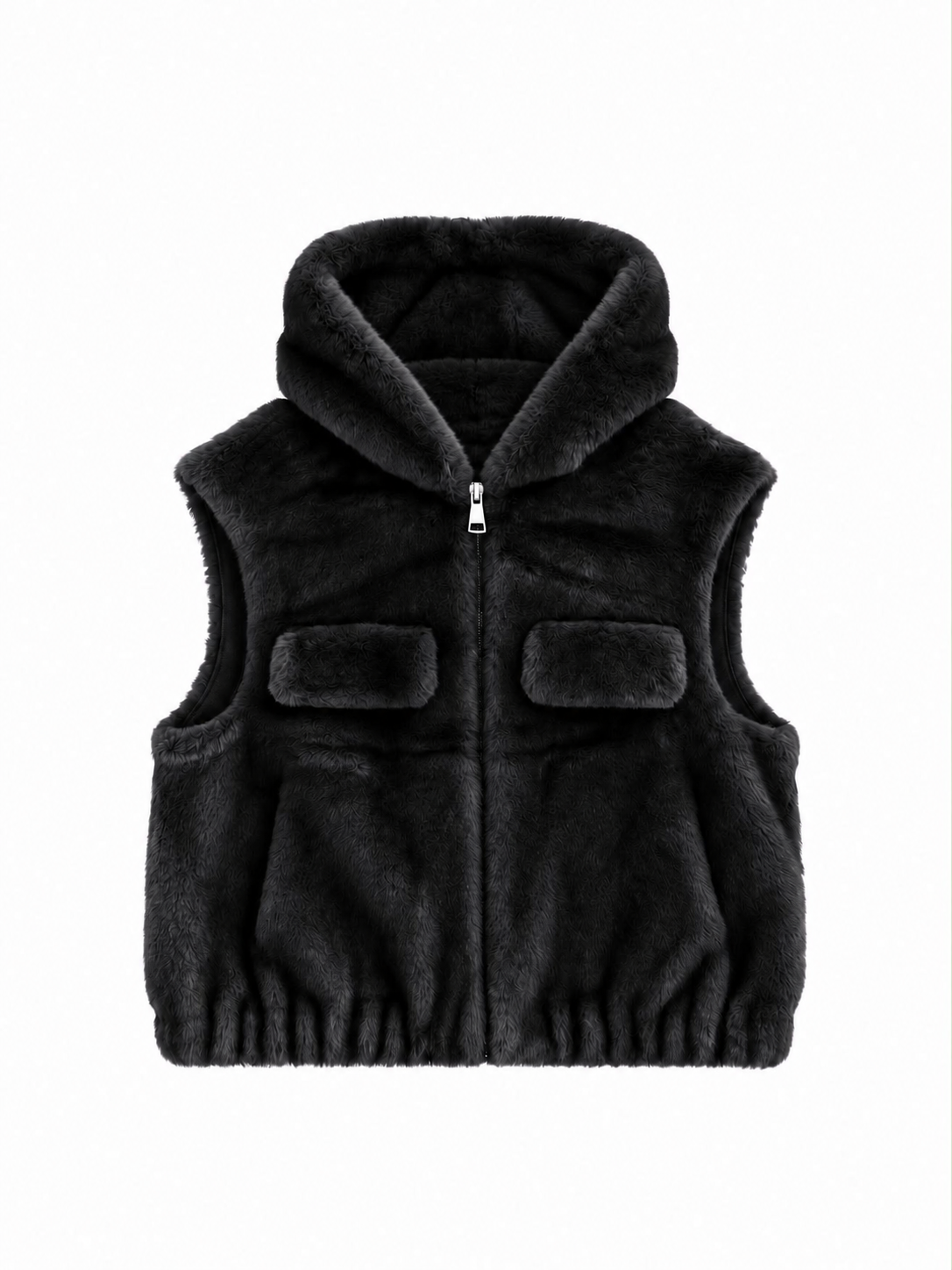 Gilet en fausse fourrure à poches Hazel