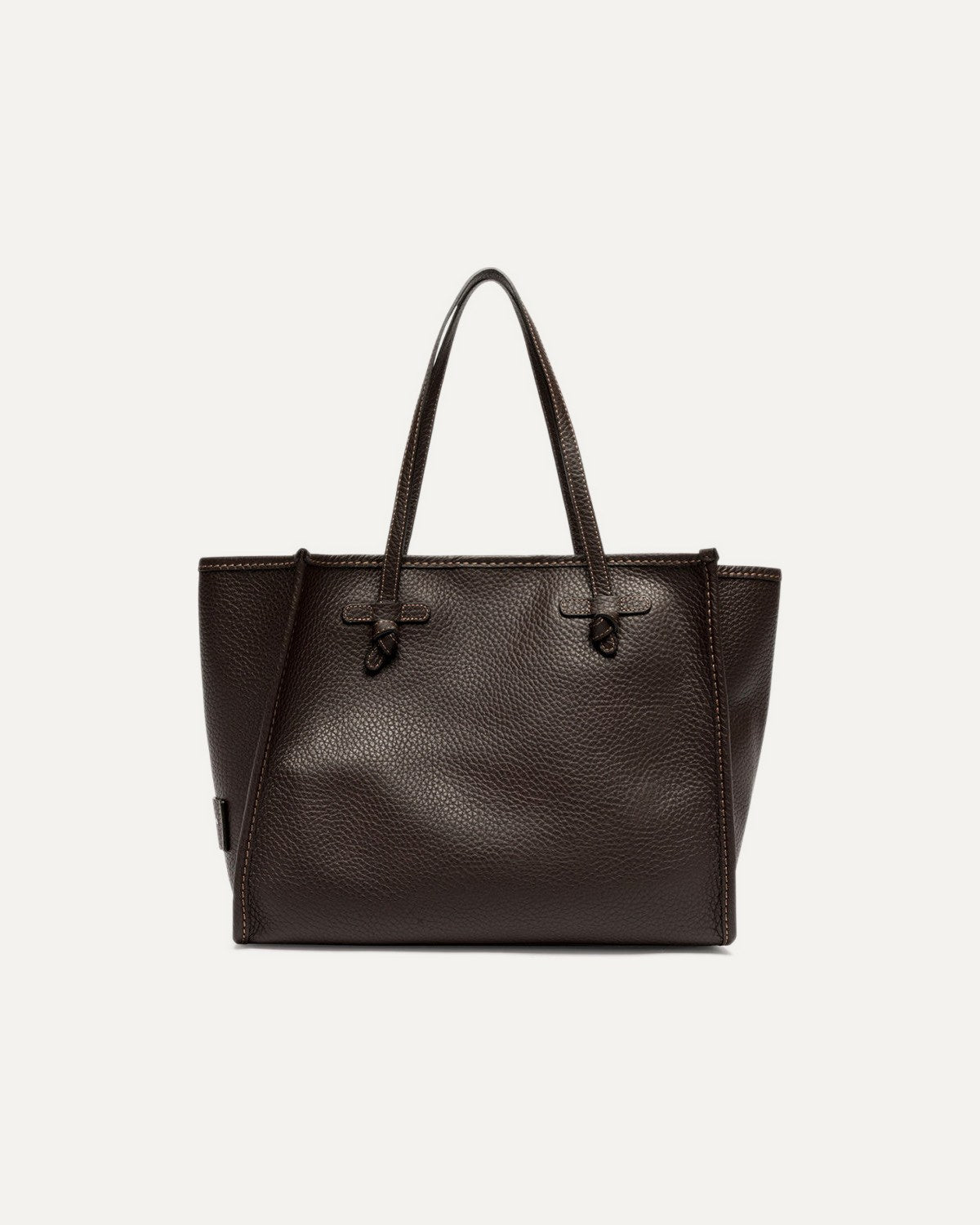 Cabas en cuir espresso Gianni Chiarini