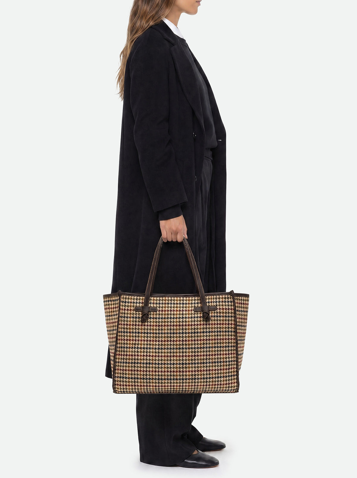 Sac Marcella pied-de-poule Gianni Chiarini BS 12480 MNSH - Beige - vue 2