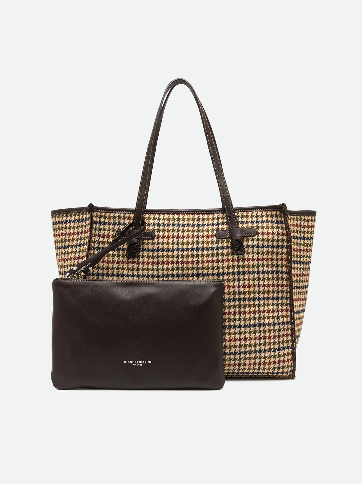 Sac Marcella pied-de-poule Gianni Chiarini BS 12480 MNSH - Beige - vue 6