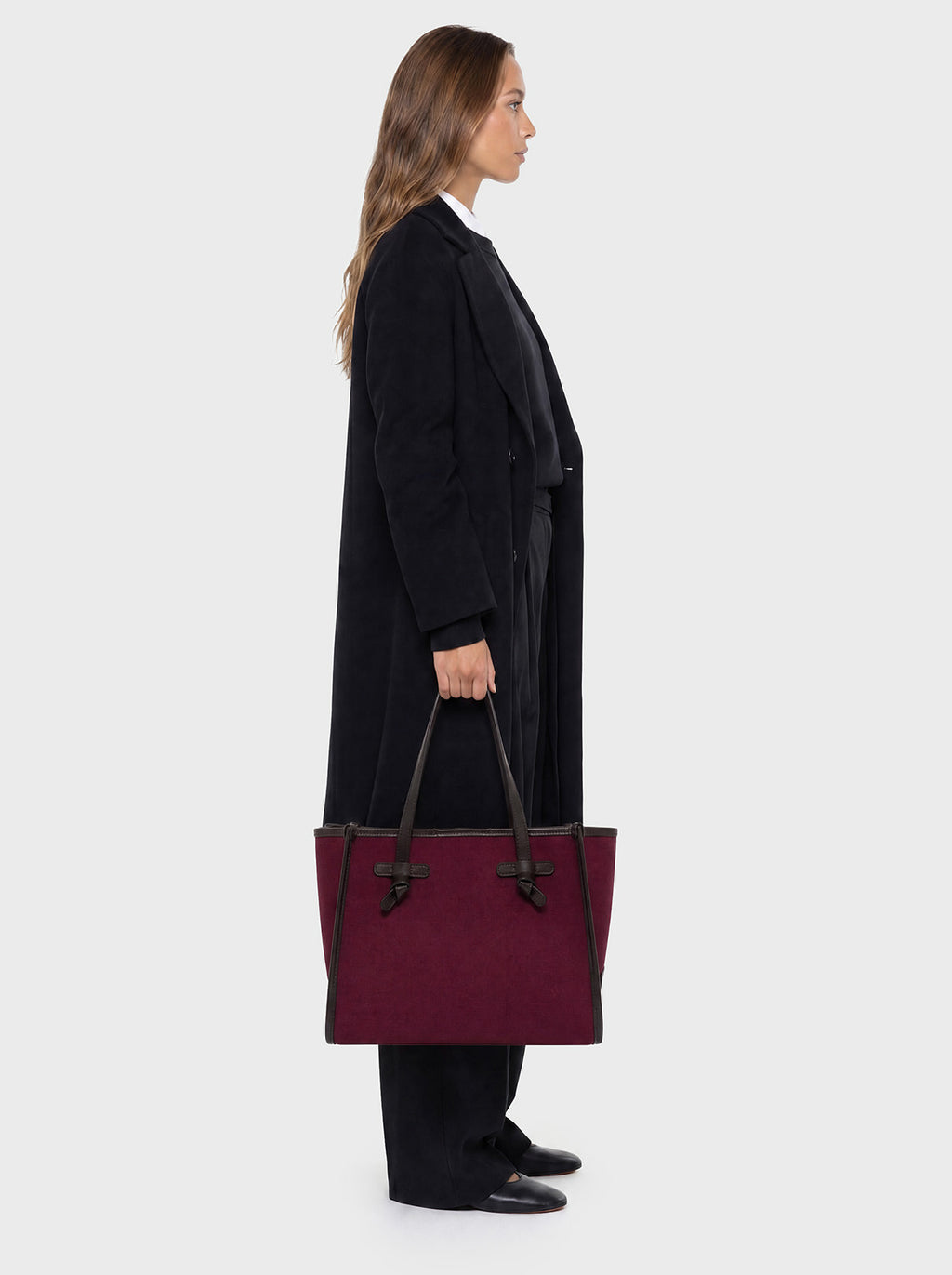 Sac Marcella toile Gianni Chiarini BS 6849 CNV-SE - Oxblood Canapa Espresso - vue 2