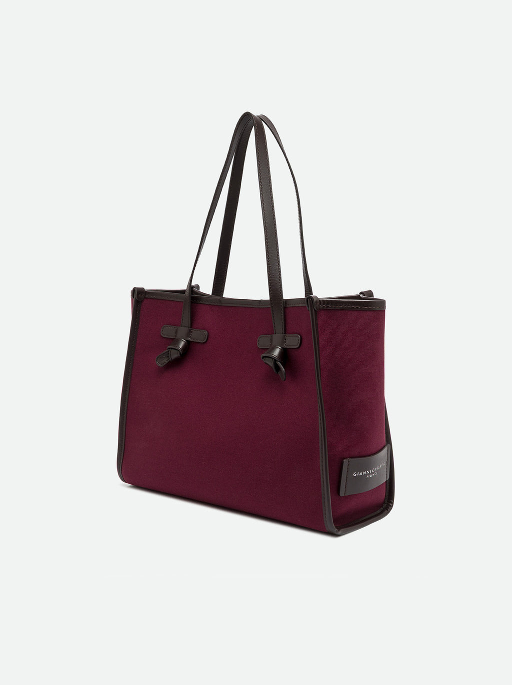 Sac Marcella toile Gianni Chiarini BS 6849 CNV-SE - Oxblood Canapa Espresso - vue 4