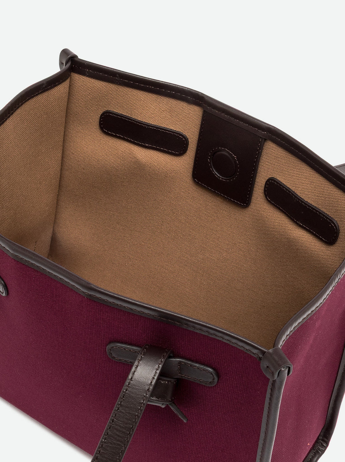 Sac Marcella toile Gianni Chiarini BS 6849 CNV-SE - Oxblood Canapa Espresso - vue 5