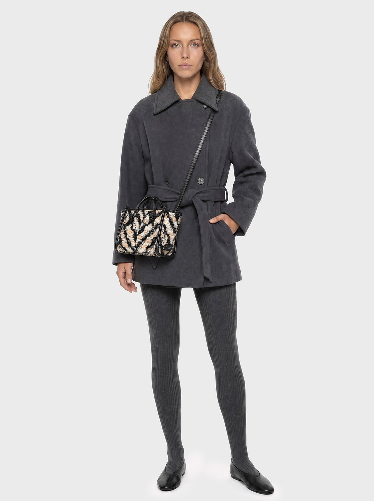 Sac Miss Marcella Gianni Chiarini BS 8065 ZEBRA - Nero-Bianco - vue 2