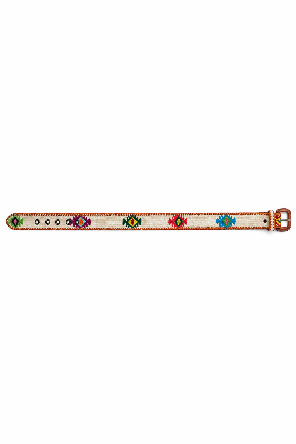 Ceinture tissée Antig Belts coloris Pacaya – détail
